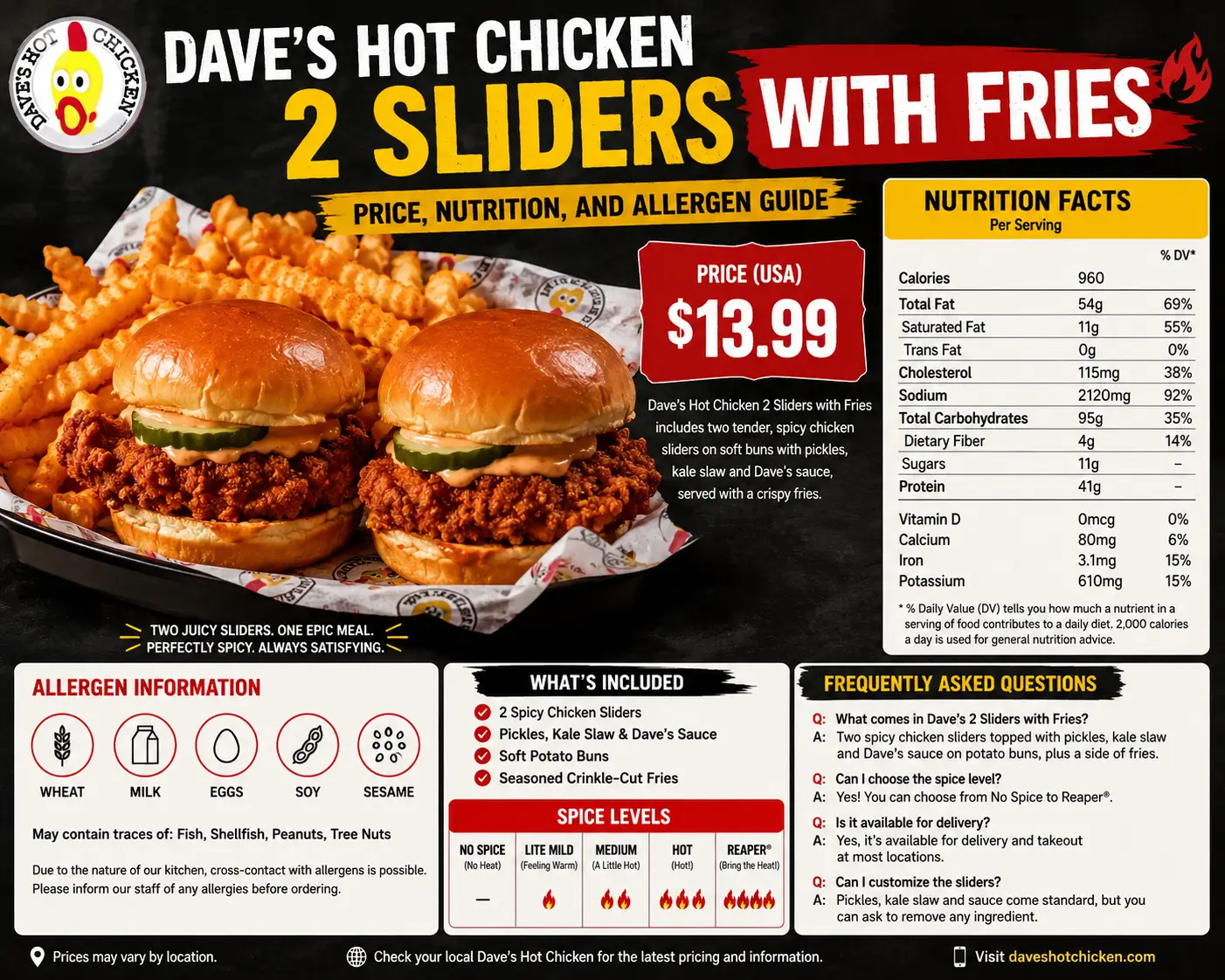 Dave’s Hot Chicken 2 Sliders