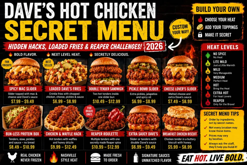 Dave's Hot Chicken Secret Menu