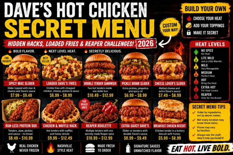 Dave's Hot Chicken Secret Menu