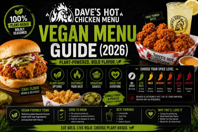 Dave's Hot Chicken Vegan Menu