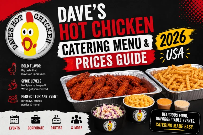 Dave’s Hot Chicken Catering Menu